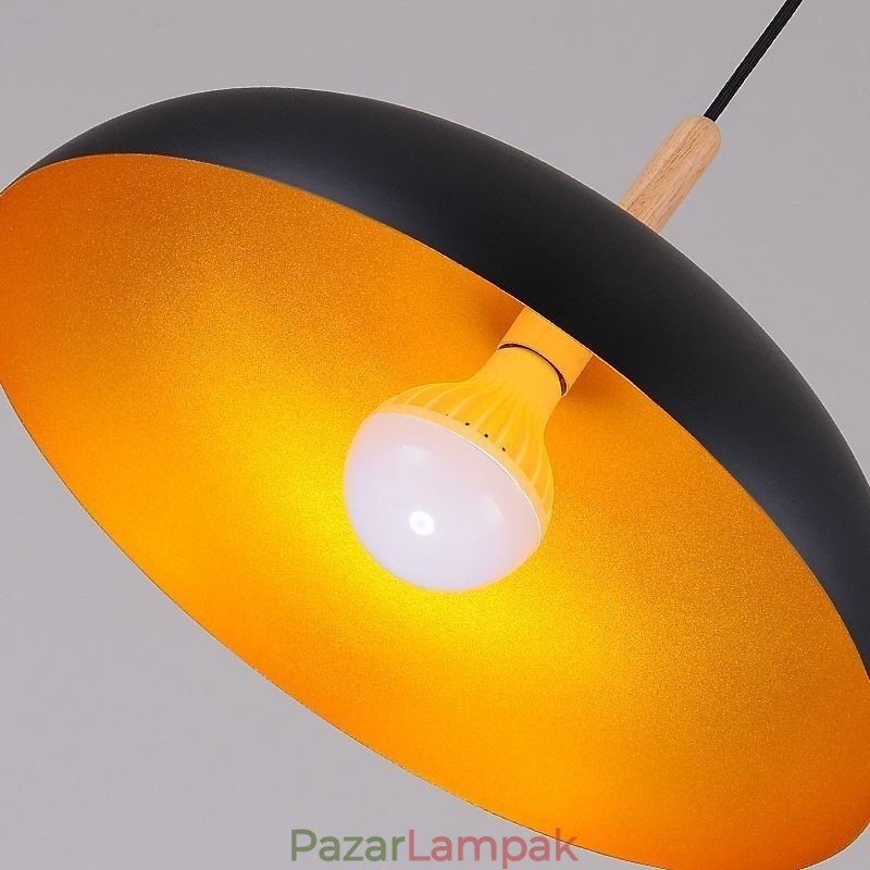 Modern függőlámpa, minimalista dekoratív lámpatest, fekete-fehér