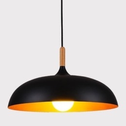 Modern függőlámpa, minimalista dekoratív lámpatest, fekete-fehér