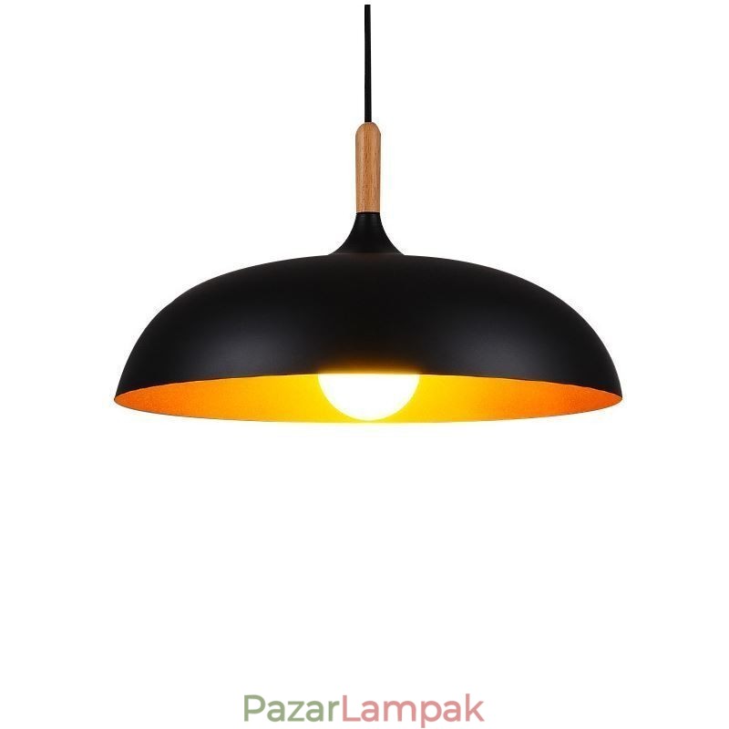 Modern függőlámpa, minimalista dekoratív lámpatest, fekete-fehér