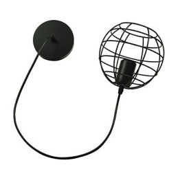 Globe Shape Europe stílusú vintage csillár fekete függőlámpához