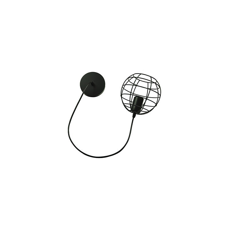 Globe Shape Europe stílusú vintage csillár fekete függőlámpához