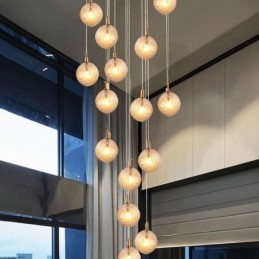 Üveg függőlámpa kreatív dekoratív üveggömb loft