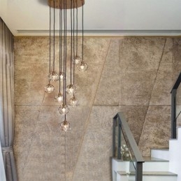 Mordern Crystal futball labda alakú mennyezeti lámpa függő lámpák