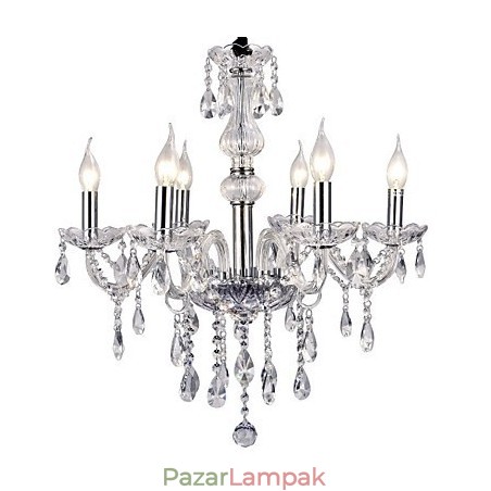 Modern modern galvanizált fém csillár Modern modern galvanizált fém csillár