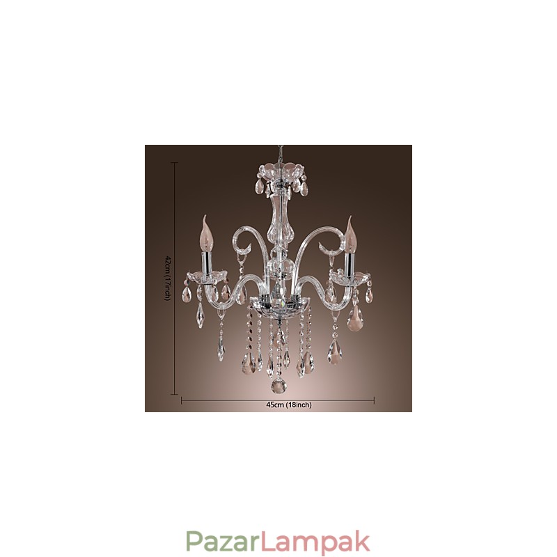 Rustic Lodge Crystal Egyéb Crystal Chandelier