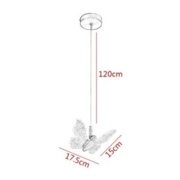 Függeszték Akril pillangós mennyezeti lámpatest