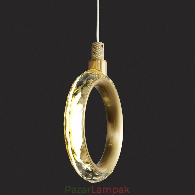 Függeszték Akril gyűrűs lámpatest spotlámpával