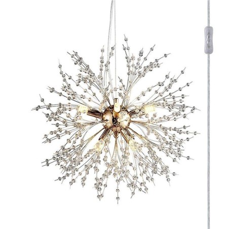 Tűzijáték csillár 8 Lights Pitypang függőlámpa Tűzijáték csillár 8 Lights Pitypang függőlámpa