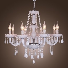 Rusztikus Lodge Crystal galvanizált kristálycsillár