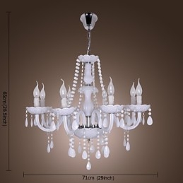 Rusztikus Lodge Crystal galvanizált kristálycsillár