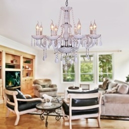 Rusztikus Lodge Crystal galvanizált kristálycsillár