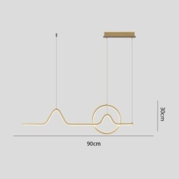 Függesztett lámpa Minimalista dekoratív lámpatest 52W