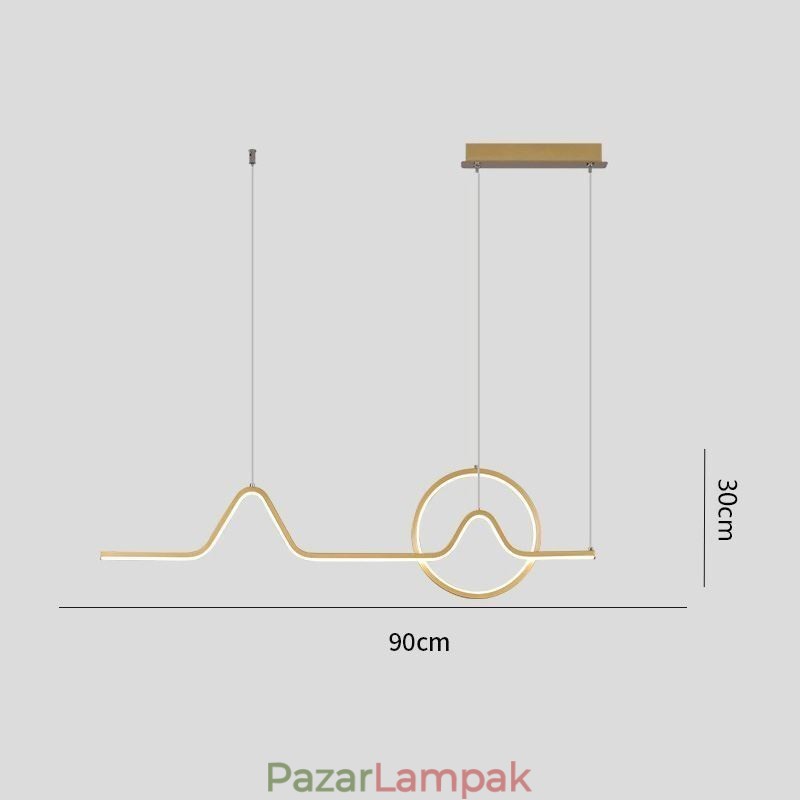 Függesztett lámpa Minimalista dekoratív lámpatest 52W