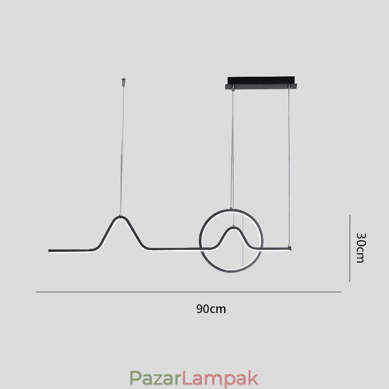 Függesztett lámpa Minimalista dekoratív lámpatest 52W