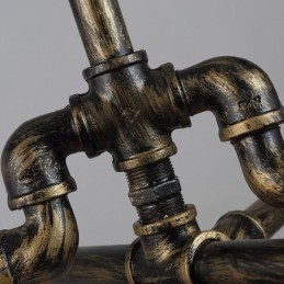 6 Világos Retro Ipari Vintage Water Pipe függeszték Világos csillár Country rusztikus stílusban