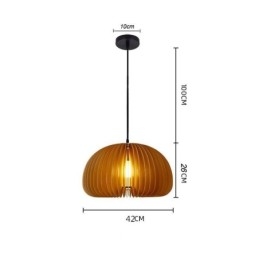 Retro stílusú függőlámpa Basswood Pumpkin függőlámpa