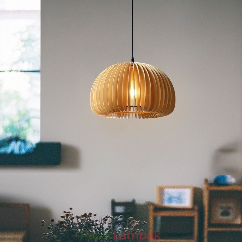 Retro stílusú függőlámpa Basswood Pumpkin függőlámpa
