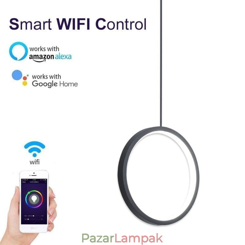 Minimalista gyűrűs függőlámpa Dekoratív mennyezeti lámpa