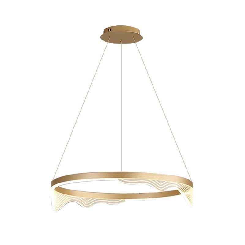 Nordic alumínium függőlámpa Golden Wave Ripple függőlámpa