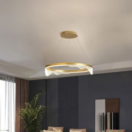 Nordic alumínium függőlámpa Golden Wave Ripple függőlámpa