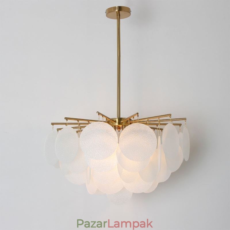 Modern 6 fényű függőlámpa, üveg alakú függőlámpa