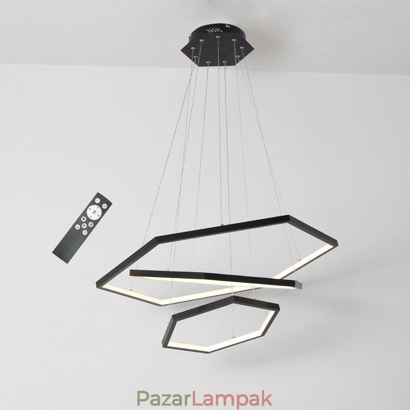 Modern hatszögletű függőlámpa függőlámpa