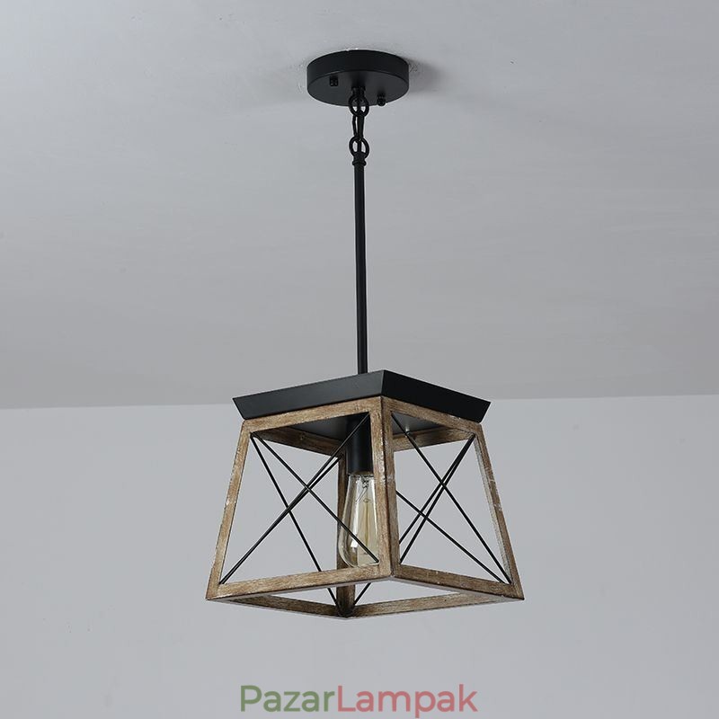 Vintage stílusú egyfényes függőlámpa