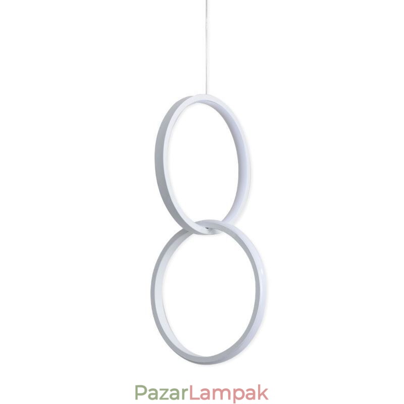 Mimimalista dupla gyűrűs függőlámpa