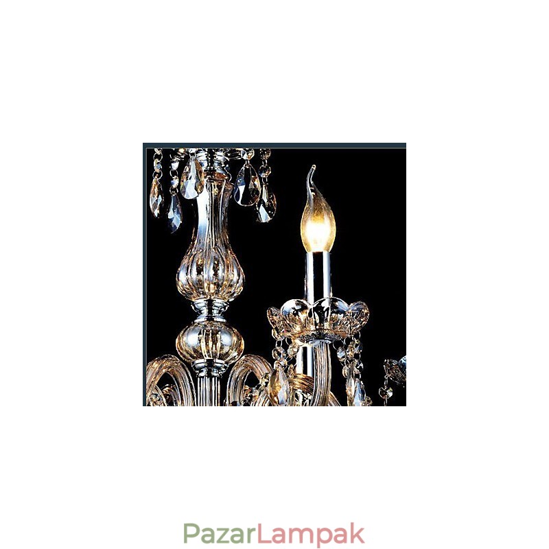 Modern, kortárs, hagyományos klasszikus vintage kristály galvanizált üvegcsillár
