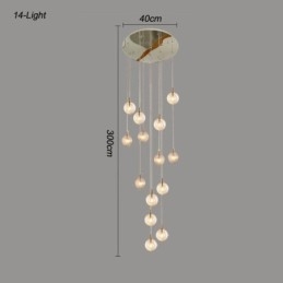 Üveg függőlámpa kreatív dekoratív üveggömb loft