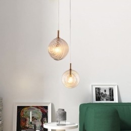 Üveg függőlámpa kreatív dekoratív üveggömb loft