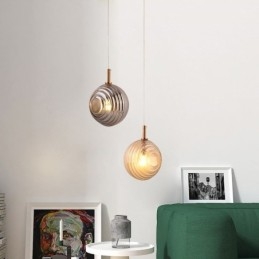 Üveg függőlámpa kreatív dekoratív üveggömb loft
