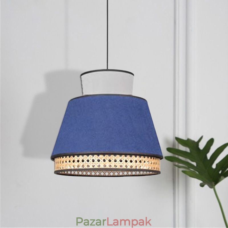 1 Könnyű ruha Lámpabúra Függesztett lámpa Bambusz szövésű világítás