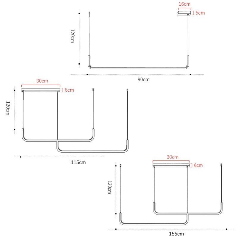 Függeszték Modern minimalista függőlámpa