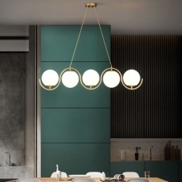 Modern üveggömb függőlámpa minimalista lámpatest