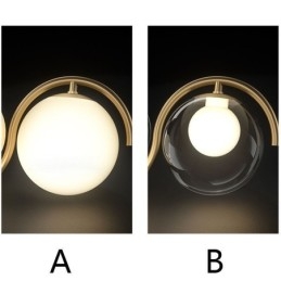 Modern üveggömb függőlámpa minimalista lámpatest