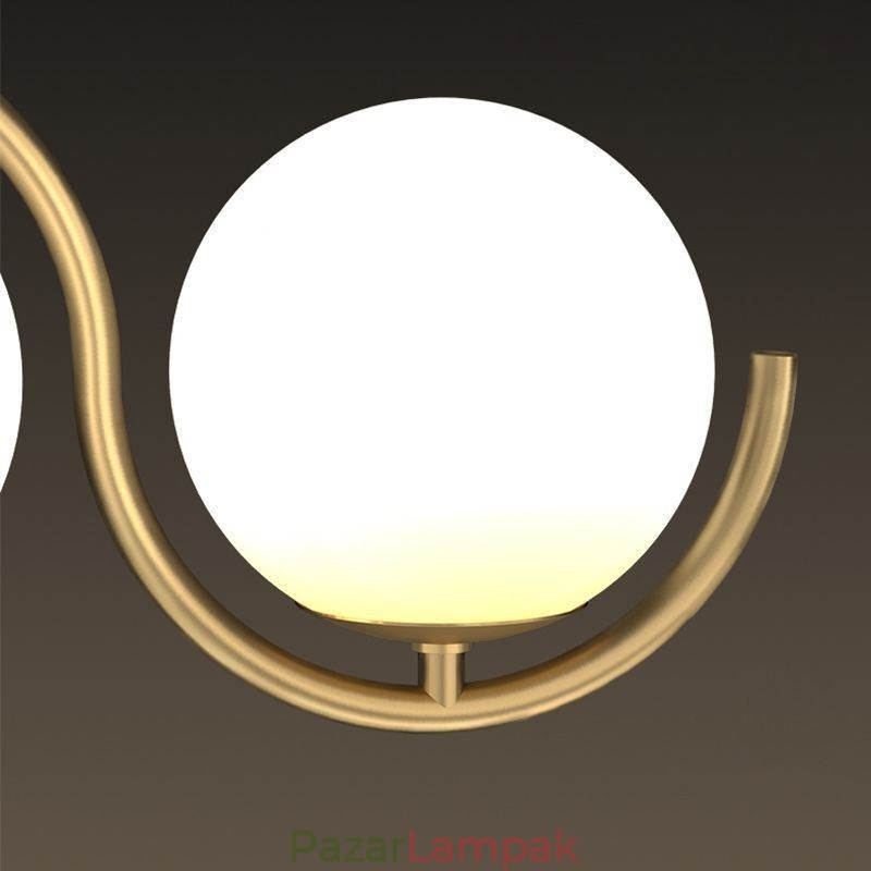 Modern üveggömb függőlámpa minimalista lámpatest