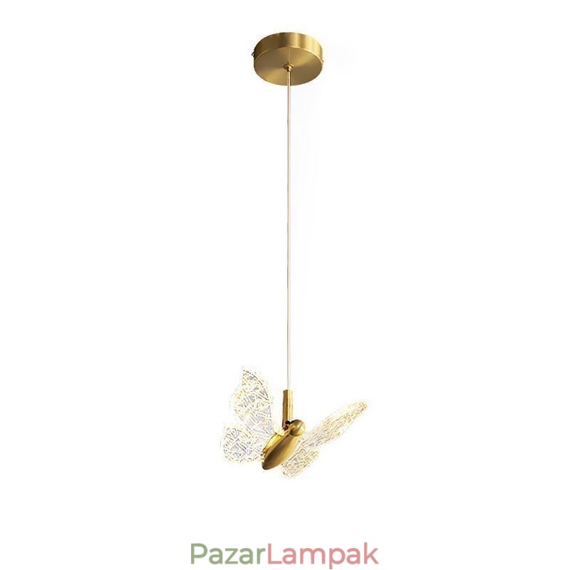 Függeszték Akril pillangós mennyezeti lámpatest
