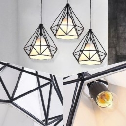 Gyémánt alakú függőlámpa Modern minimalista dekoratív lámpatest