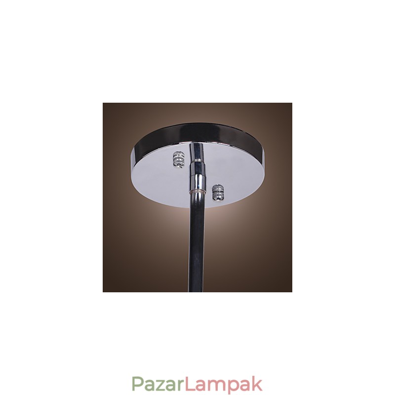 Modern modern kristály króm fém csillár
