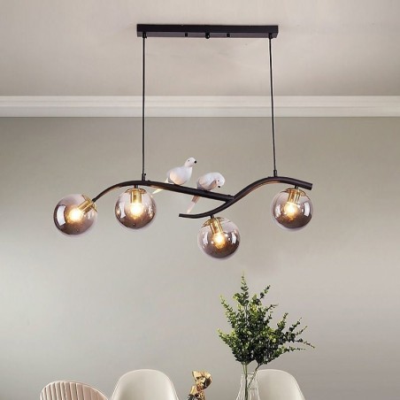 Modern minimalista ágas függőlámpa 4 lámpás dekoratív lámpa Modern minimalista ágas függőlámpa 4 lámpás dekoratív lámpa