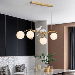 Modern minimalista ágas függőlámpa 4 lámpás dekoratív lámpa