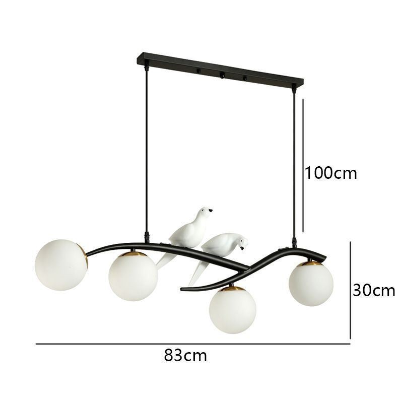 Modern minimalista ágas függőlámpa 4 lámpás dekoratív lámpa