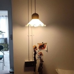 Modern csipke üveg függőlámpa egyfejű függőlámpa