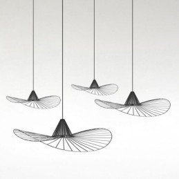 Vas függőlámpa egyszerű szalmakalapos lámpa 1 fény