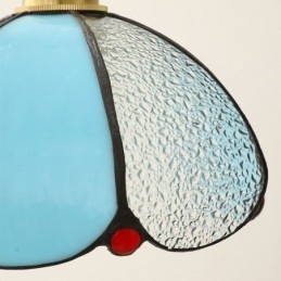 Minimalista sziromüveg függesztőlámpa, egyfejű, üvegfüggő lámpa