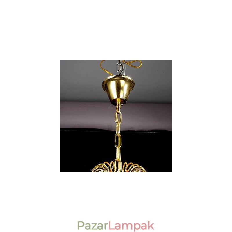Hagyományos klasszikus kristályfestmény fémcsillár