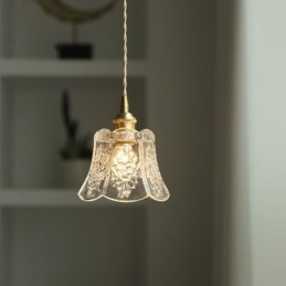 Virág függőlámpa Minimalista dekoratív üveg lámpatest