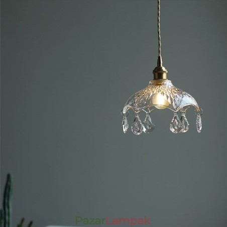 Modern, minimalista üveg függőlámpa, egyfényes függőlámpa Modern, minimalista üveg függőlámpa, egyfényes függőlámpa