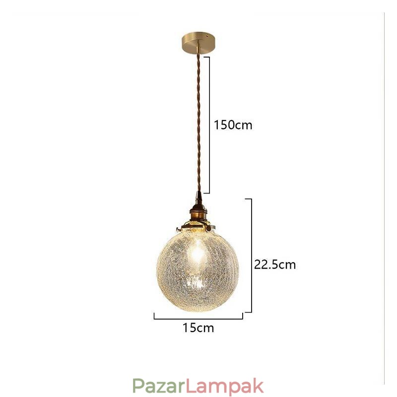 Üveg függőlámpa Modern reccsengő mennyezeti lámpatest